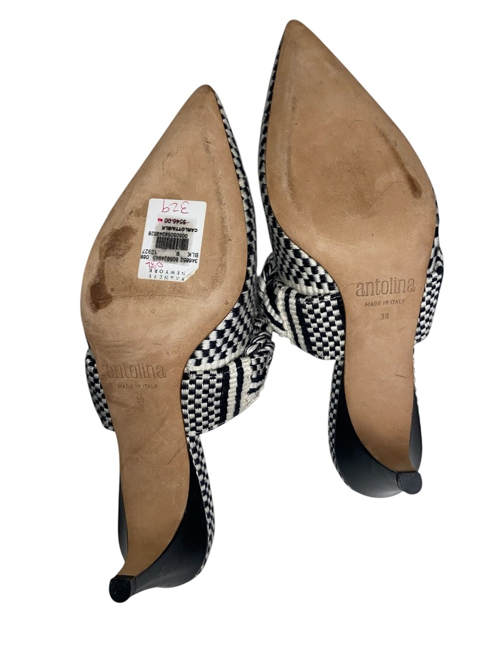 Amambaih Blanca motif fabric mules - Picture 4 of 9
